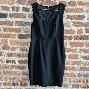 Express Design Studios Size‎ 8 Black Sleeveless Lined Sheath Dress